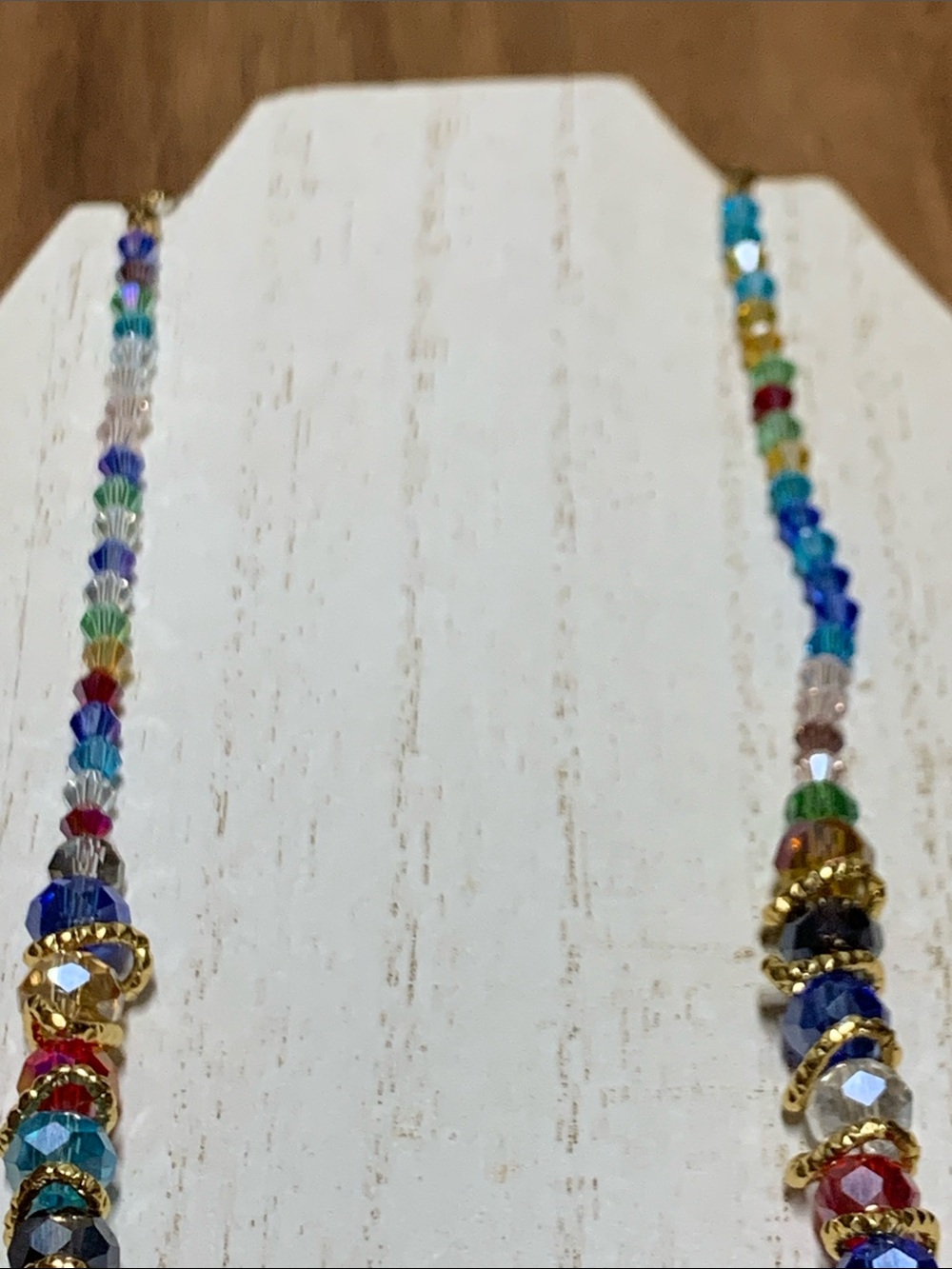 Glass Beaded Necklace NWOT - Picture 3 of 6